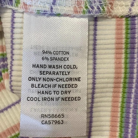 Nordstrom BP Women's White Kalee Stripe Cotton Rib Knit Ringer Tank Size‎ 3X NWT - Picture 9 of 12